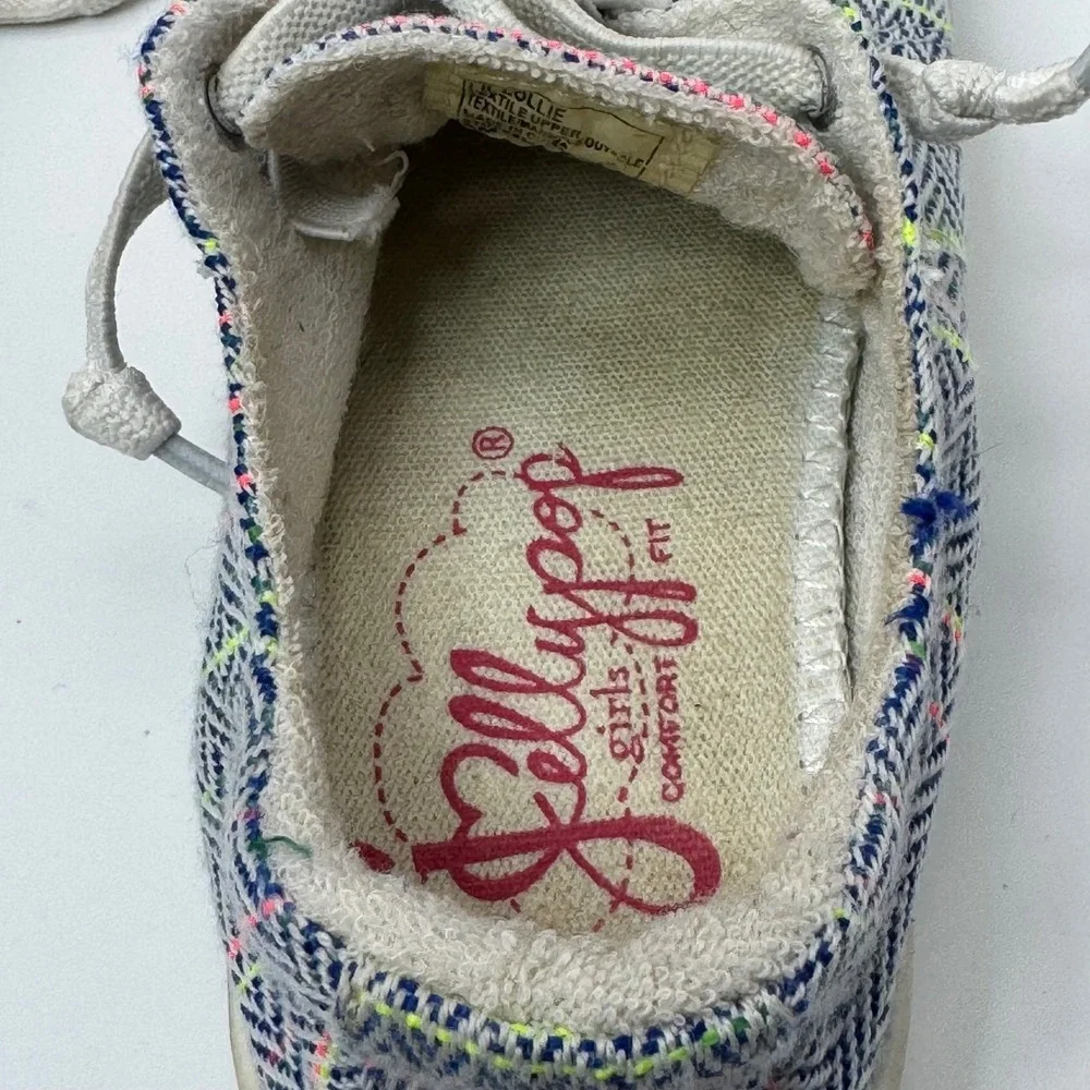 Lil‎ Lollies Girls Size 8M Blue Multi Chevron Textile Comfort Fit Sneakers